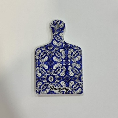 Hungary Blue – Mini Vágódeszka Hűtőmágnes