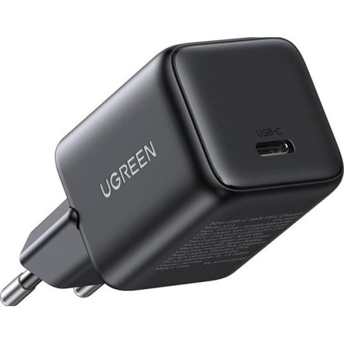 UGREEN hálózati töltő, mini, 30W, USB-C, GaN, PD, szürke