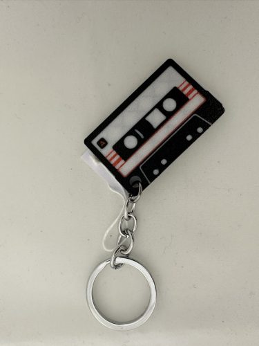 Retro kazetta kulcstartó