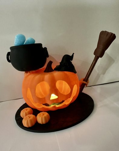 Halloween töklámpás szett – 3D nyomtatott mécsestartó