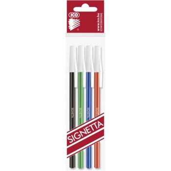 ICO Signetta 0,7mm 4db színes golyósirón