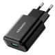 UGREEN hálózati töltő, QC3.0, 18W, USB-A, fekete