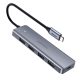 UGREEN USB 3.0 HUB 4 Port USB-C, USB-C tápellátással, szürke