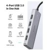   UGREEN USB 3.0 HUB 4 Port USB-C, USB-C tápellátással, szürke