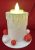 Fehér, gyertya alakú mécsestartó (csak LED mécsessel használható!)