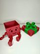 3D Mosolygós Ajándékdoboz – Ülő Dekor Figura