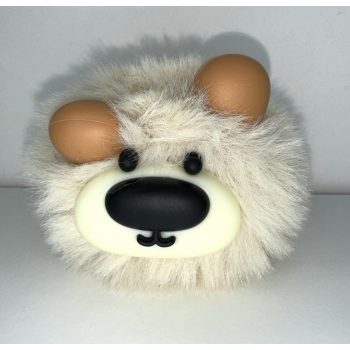 Fluffy Maci – Krém színű puha medve kulcstartó