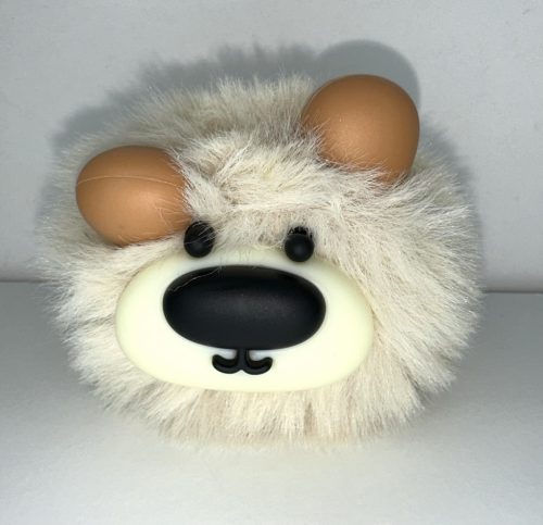 Fluffy Maci – Krém színű puha medve kulcstartó
