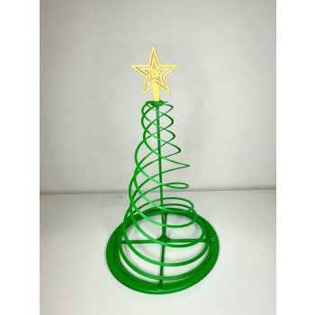 Csillagfény Spirálfa – Modern Karácsonyi Asztaldísz