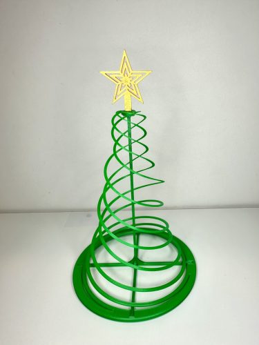 Csillagfény Spirálfa – Modern Karácsonyi Asztaldísz