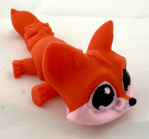 Mozgatható kisróka figura