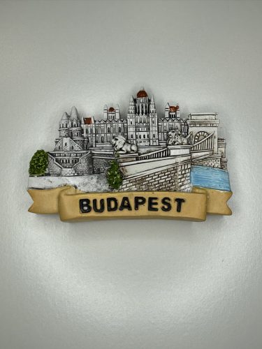 Budapest Panorama – Díszített Hűtőmágnes