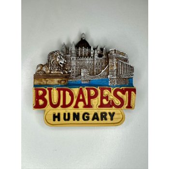 Budapest Parlament és Lánchíd kerámia hűtőmágnes