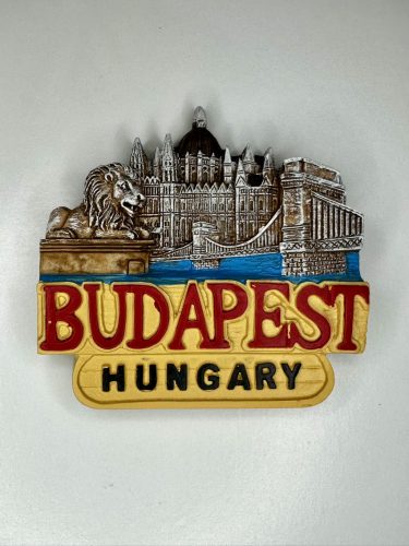 Budapest Parlament és Lánchíd kerámia hűtőmágnes