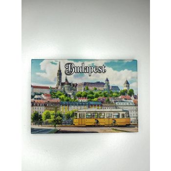 Budapest Vintage Villamos – Matt Szuvenír Hűtőmágnes