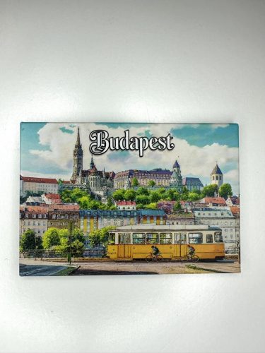 Budapest Vintage Villamos – Matt Szuvenír Hűtőmágnes