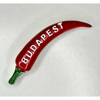 Budapest paprika kerámia hűtőmágnes
