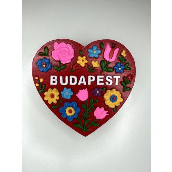 Budapest Virágszív – Színes Budapest hűtőmágnes
