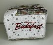 Budapest mintás mini hátizsák kulcstartó és aprópénztartó