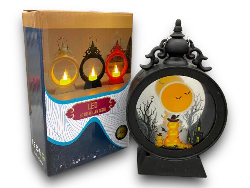 Halloween LED Vihar-lámpás – Kísérteties Holdfényes Jelenet 