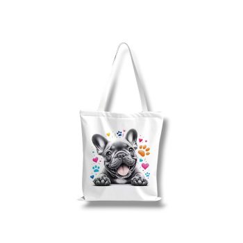 Vidám Franci – francia bulldog mintás válltáska