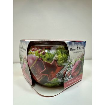 Christmas Season illatgyertya üvegben ünnepi hangulattal