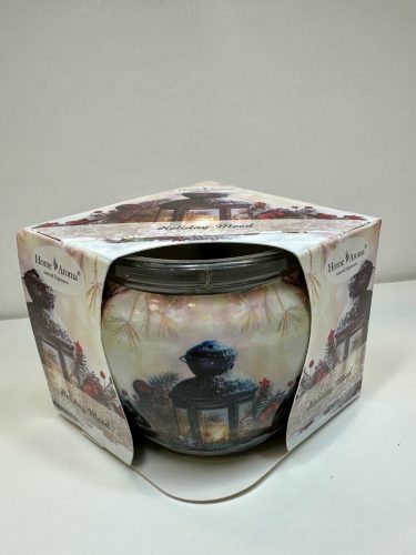 Holiday Mood illatgyertya üvegben meghitt téli hangulattal