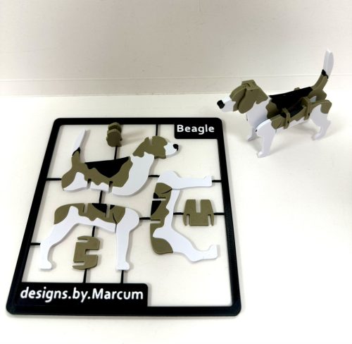 3D nyomtatott mini állatmodell – összeállítható figura