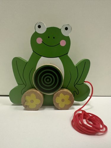 Húzható fajáték – Béka mosollyal