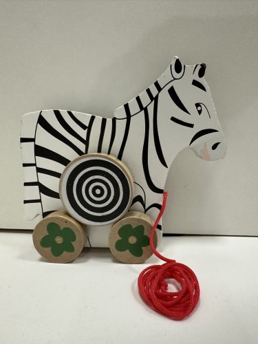 Fa húzós zebra gyerekeknek – vidám guruló társ