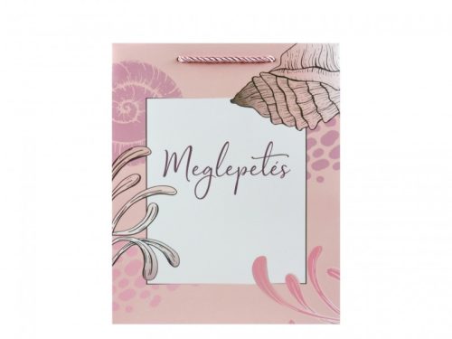 „Meglepetés” rózsaszín ajándéktasak
