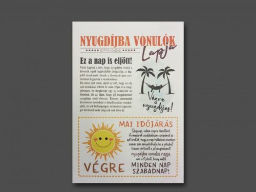Végre Nyugdíjas vagyok! Extra Kiadás – Nyugdíjba Vonulók Lapja