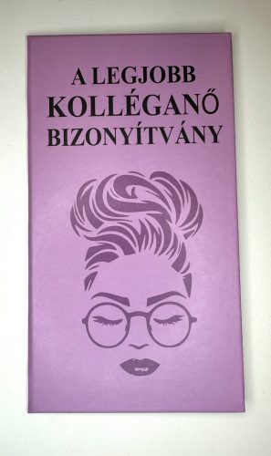 A legjobb kolléganő bizonyítványa – vicces, kedves ajándék munkatársnak