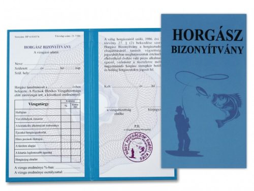 „Horgász Bizonyítvány” – Tréfás Ajándék Oklevél Horgászoknak