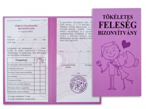 „Tökéletes Feleség – Tanúsítvánnyal Igazolva”