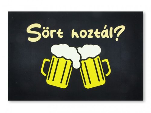 „Sört hoztál?” – Vicces sörös lábtörlő (60×40 cm)