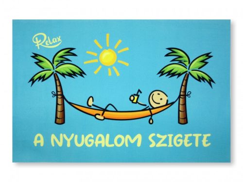 A nyugalom szigete: vidám beltéri lábtörlő