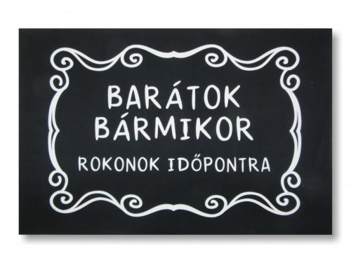 Barátok bármikor – Vicces lábtörlő (60×40 cm)