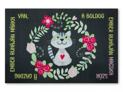 Macskaszőr – Cicás vicces lábtörlő (60×40 cm)