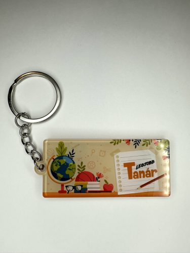 „A Legjobb Tanár” ajándék kulcstartó