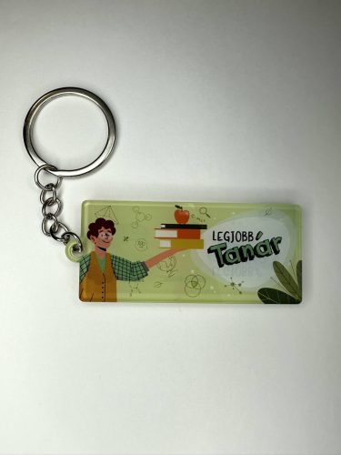 „Legjobb Tanár” pedagógus ajándék kulcstartó