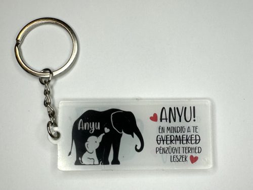 Anyu, örök pénzügyi támogatóm – humoros kulcstartó