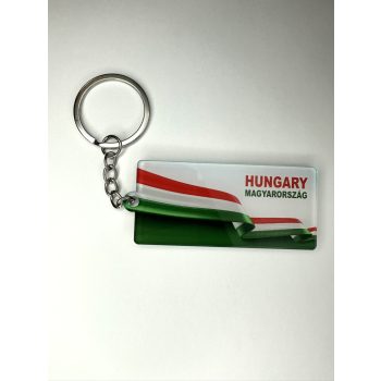   Hungary – Magyarország nemzeti színű prémium kulcstartó
