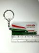 Hungary – Magyarország nemzeti színű prémium kulcstartó