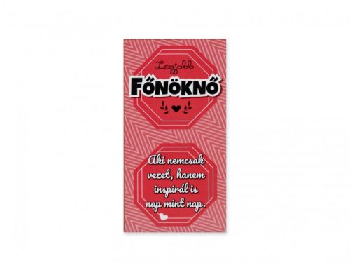 Legjobb Főnöknő – Motivációs hűtőmágnes