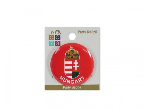 „Hungary” – Magyar Szív Kitűző (6 cm)