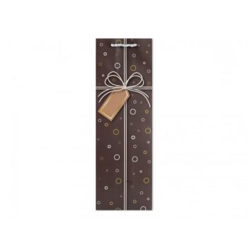   Elegáns Italos Ajándéktasak Címkével – Dísztasak (12×9×36 cm)