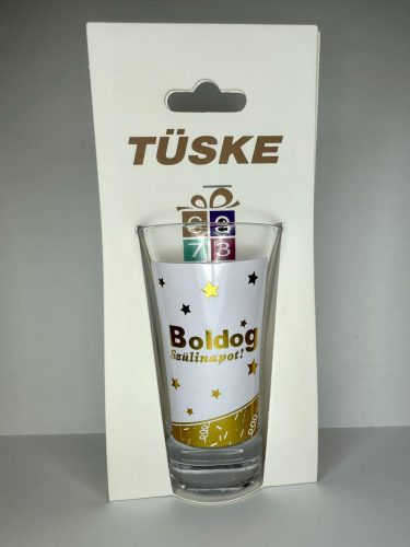 Boldog Szülinapot – Ünnepi pálinkás pohár (9 cm)