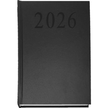 Sakota 2026 A5 napi beosztású fekete határidőnapló
