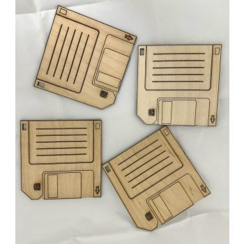 poháralátét - floppy lemez dizájn